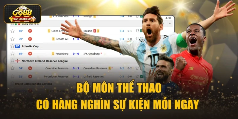 Bộ môn thể thao có hàng nghìn sự kiện mỗi ngày 